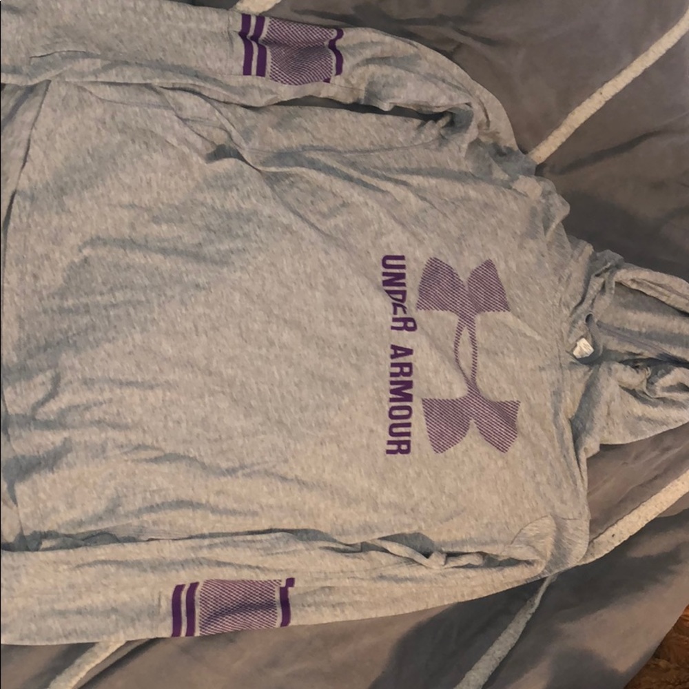 Under Armor long sleeve with hoodie